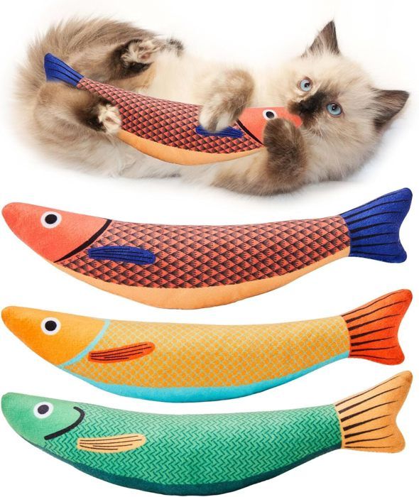 Meilleurs prix pour Jouet Herbe a Chat, 3 Pièces Jouet pour Chat, Cataire Poisson Jouet,  Jouet Chat Interieur Convient à Tous Les Chats