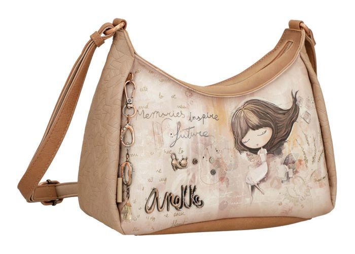 Sac Bandoulière Mini Anekke En Matériau Recyclé - Multicolore, Poche Intérieure Zippée, Pour Quotidien Ou Occasion