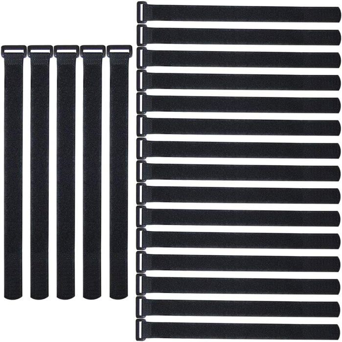 100 PCS ATTACHES de Câble de Fixation Nylon Noir Double Serre-Câbles