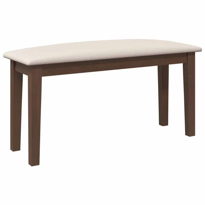 Meilleures Meuble de cuisine-Banc-90 cm marron - bois massif caoutchouc SSDC8505522
