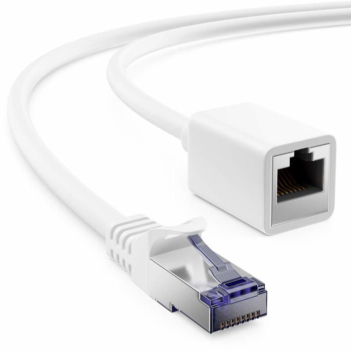 DeleyCON 5m Câble d'Extension CAT7 pour Ethernet LAN Câble Réseau ...