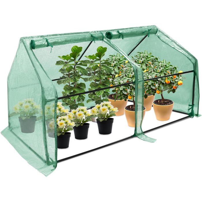 FIVMEN Serre de jardin en film plastique 180 x 90 x 90 cm avec porte — free download