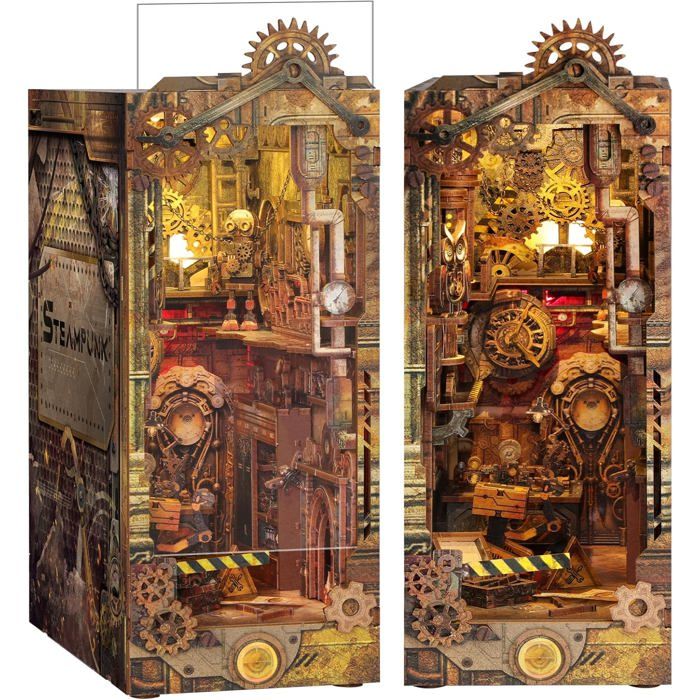 Cutefun DIY Book Nook Kit Maison de Poupées Miniatures Nook Nook Puzzle 3D Livre Bois Serre Cutefun DIY Book Nook Kit Maison de Poupées Miniatures Nook Nook Puzzle 3D Livre Bois Serre