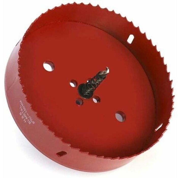 Scie Cloche Placo Vearter U2013 TCT U2013 Scie-cloche En Carbure De Tungstène Pour Métal Dur Avec Foret Pilote Pour Acier Inoxydable, Fer, Aluminium, Alliage, Plastique, 41 Mm Scie Cloche Pour Metal