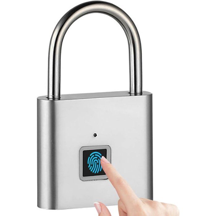 Cadenas biométrique sans clé - Idéal pour clôtures extérieures espaces de rangement et salles de sport - Cadenas à combinaison rech