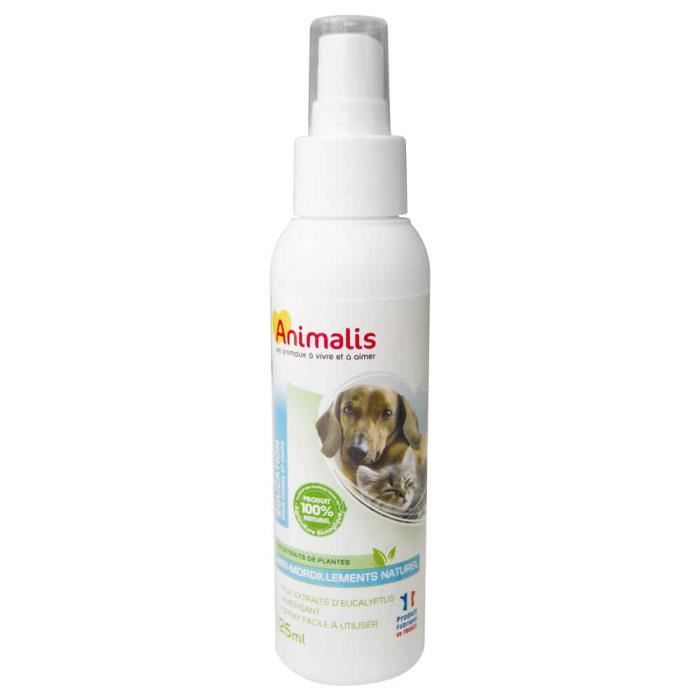 Animalis Spray Anti Mordillements Pour Chiens Et Chats 125ml Cdiscount