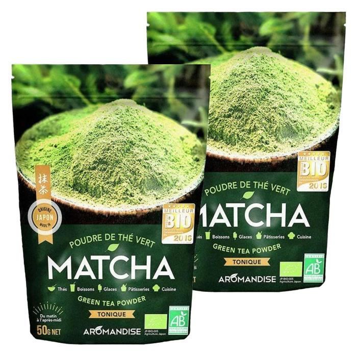 Thé vert bio Matcha en poudre 100 g - Cdiscount Au quotidien