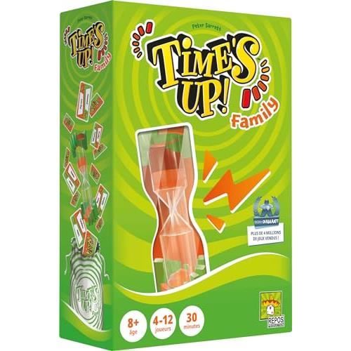 Time's Up! Kids Version Chat – Jeu De Société Familial Dès 4 Ans, Cartes Dessinées, Mimes Et Rapidité, 2 à 12 Joueurs