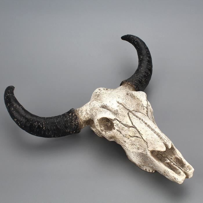Resine Taureau Vache Tete De Crane Tenture Murale Decor 3d Animal
