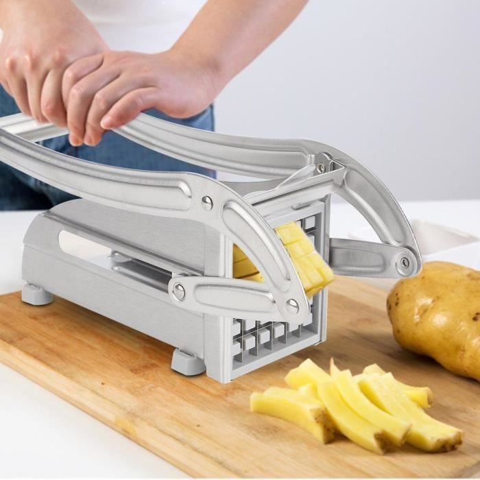 Decoupeuse Vegetale Chips Coupeur Pommes Terre Pieds Antiderapants D Acier Inoxydable Achat Vente Mandoline De Cuisine Decoupeuse Vegetale Chips C Cdiscount