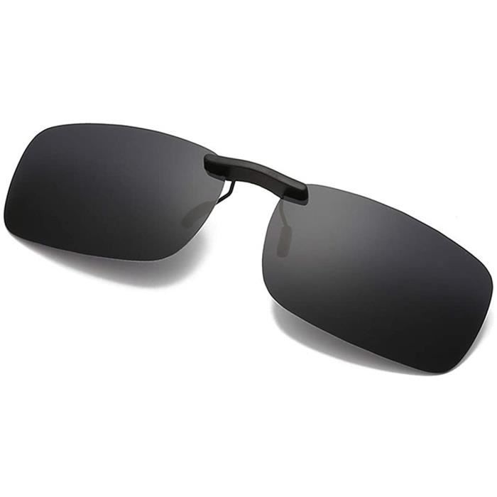 Clip-sur lunettes de soleil polarisées USA-2 marron Cat-2 UV400 lentilles 