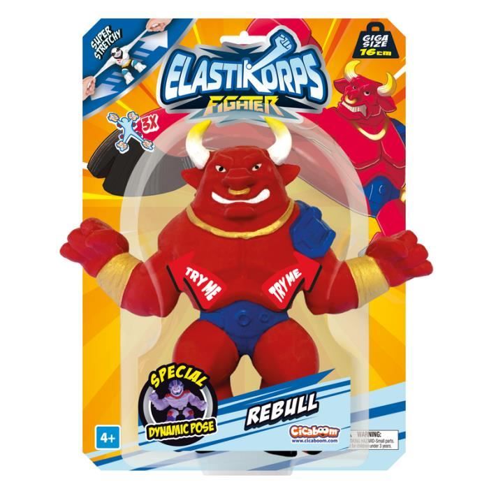 Elastikorps Fighters Rubiwolf 16 Cm – Extensible 3x, Accessoires Amovibles, Toucher Velouté