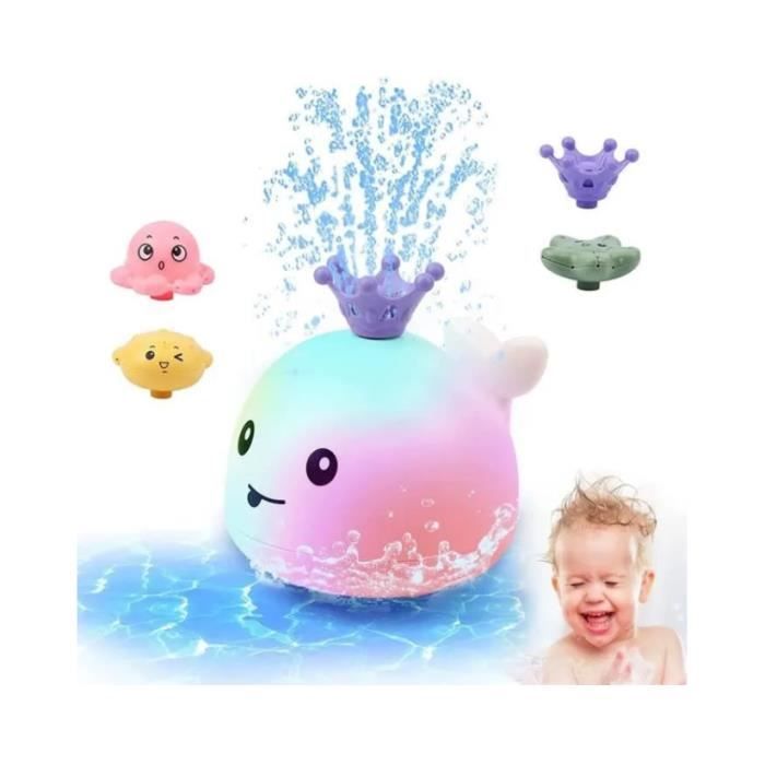 Baleine à Induction Jouets de Bain pour Bébé Jouets de Bain Lumineux Jouet d'Arroseur d'eau Baleine à Induction Jouets de Bain pour Bébé Jouets de Bain Lumineux Jouet d'Arroseur d'eau