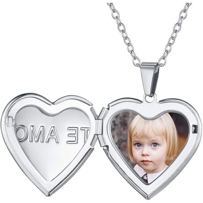 Médaillon Porte-photo étoile Doré 19e - Pendentif Vintage - Occasion