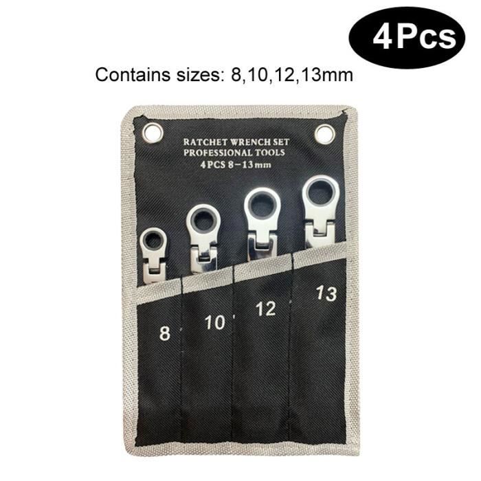 Astro Pnematic - Clé à cliquet à douille nano à tête flexible extra-longue