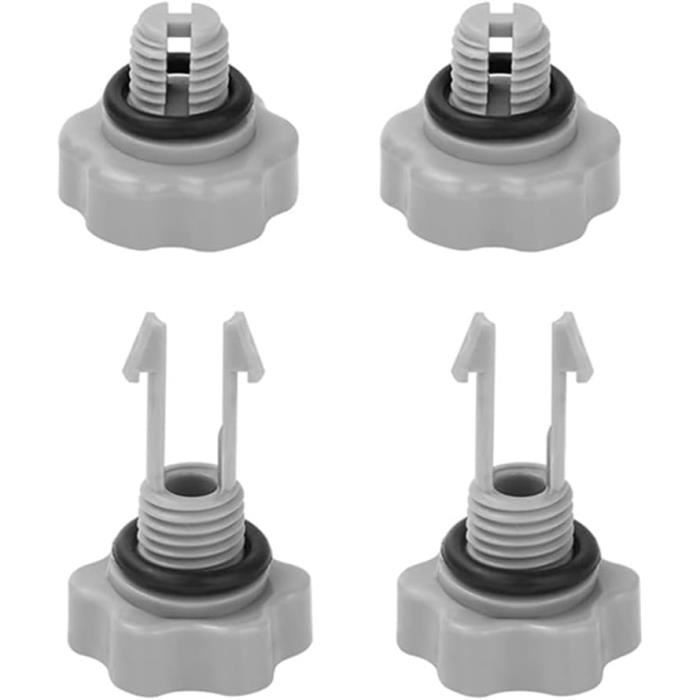 Lot De 2 Valves De Vidange D'air Pour Pompe à Filtre - Pièces De Rechange Modèles 10460 / 10264 - Compatible Avec Nombreux Modèles