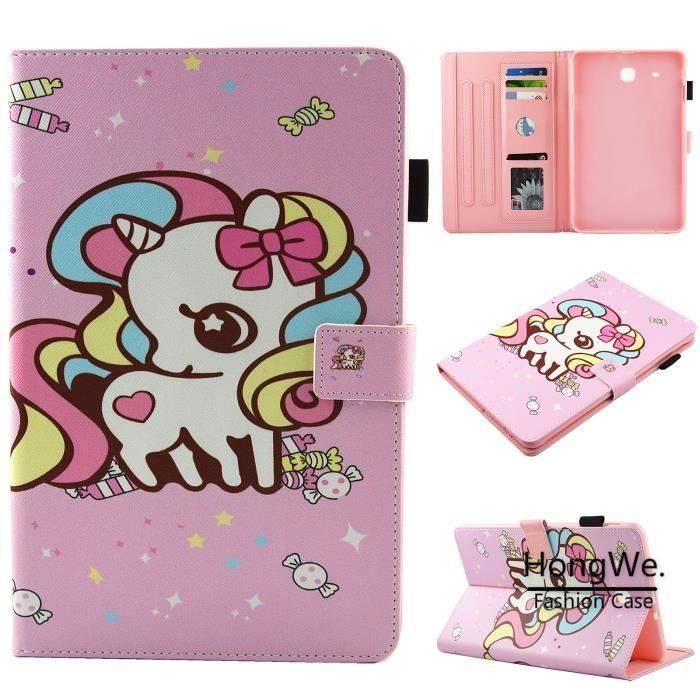 Rongle Coque Samsung Galaxy Tab E 9 6 Sm T560 Pu Cuir Housse De