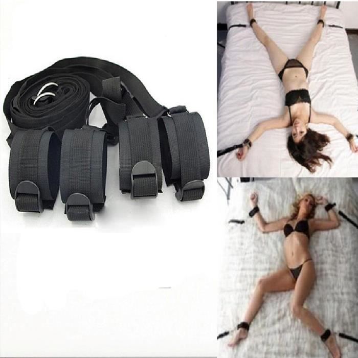 Kit de Bondage pour Lit Attaches de lit SM BDSM soumission - Achat