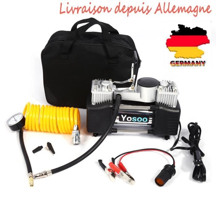 Mini Compresseur d'air 12V portable 150PSI Gonfleur de pneu de voiture Portable Kit Pompe de pression