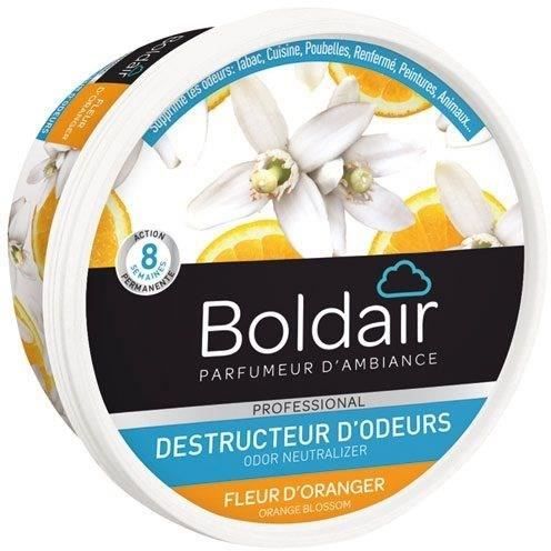 BOLDAIR -Gel destructeur d'odeur Fleur d'Oranger - Neutralise les odeurs - parfume - durée 8 semaine