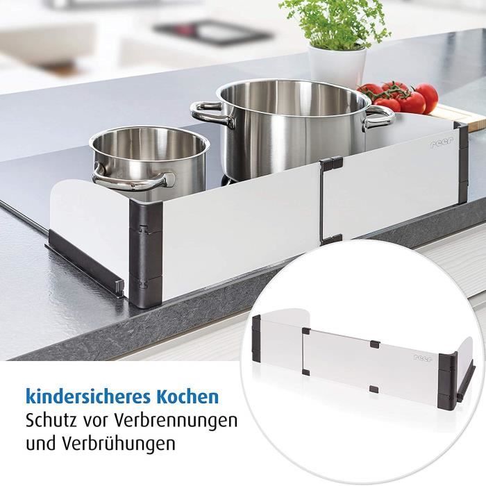 Protezione Fornelli Reer Simply Safe - Per Piani Cottura Elettrici E Induzione, Regolabile 55-65cm - Foto 11