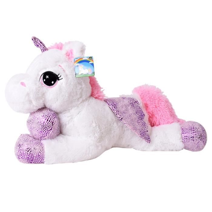 peluche licorne avec ailes