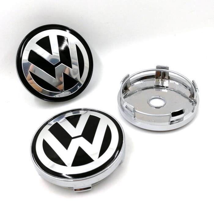 4pcs x 60mm Roues modifiées VW Logo Jante Cache Moyeu Centre De Roue Piqûres Emblème Pour Volkswagen