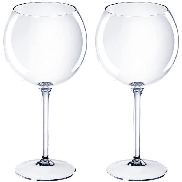 Verres À Vin En Plastique Incassable - 47 Cl - Vert [n1500