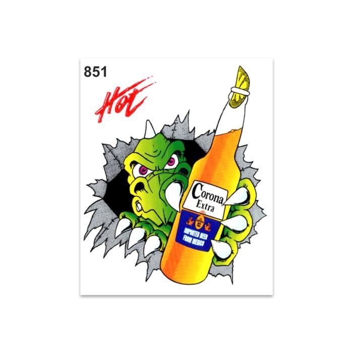 autocollant sticker dragon biere corona 14 x 16 cm cdiscount auto