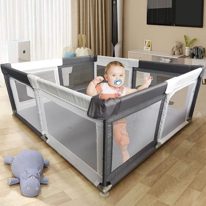 Parc D Eveil Pour Enfants Parc Bebe Avec Filet Respirant Grille De Protection Pour Enfants Grand Espace De Jeu Interieur Et 54 Cdiscount Puericulture Eveil Bebe