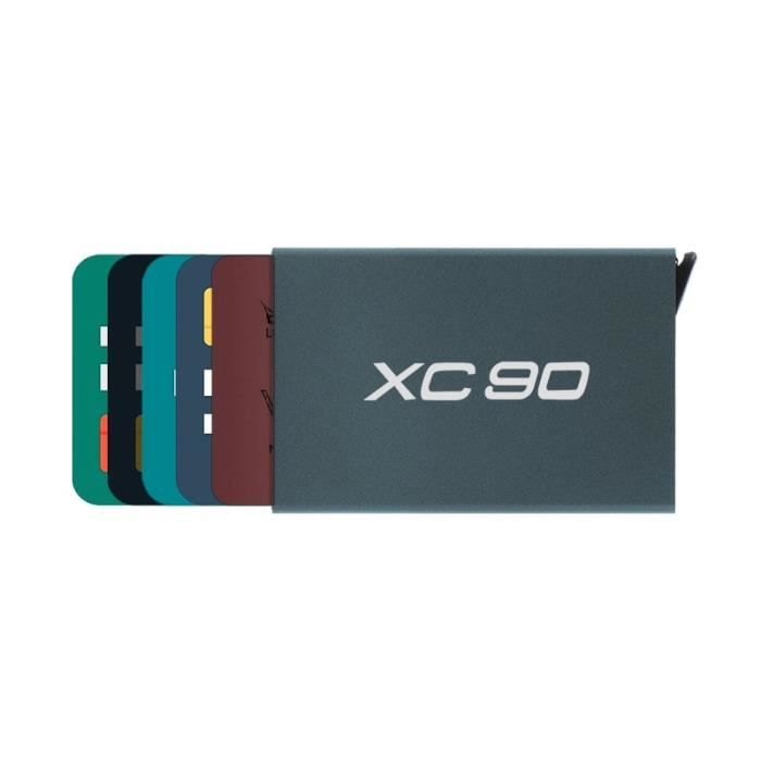 Étui pour cartes de crédit en aluminium - Blocage RFID - Joli étui pour cartes de visite - Pour