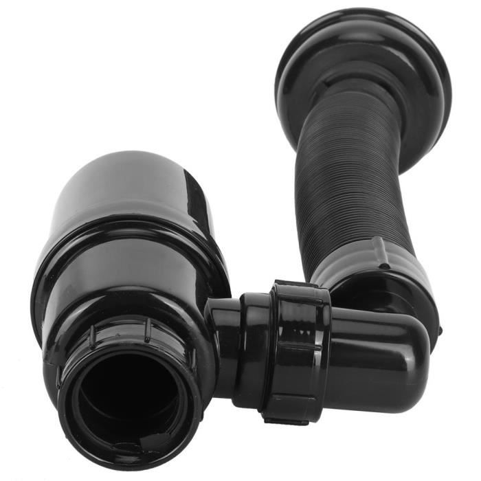 Siphon D'évier En Inox 1 1/4 Pouces (32mm) - Tuyau De Vidange Flexible, Neuf Pour évacuation De Cuisine Ou Salle De Bain
