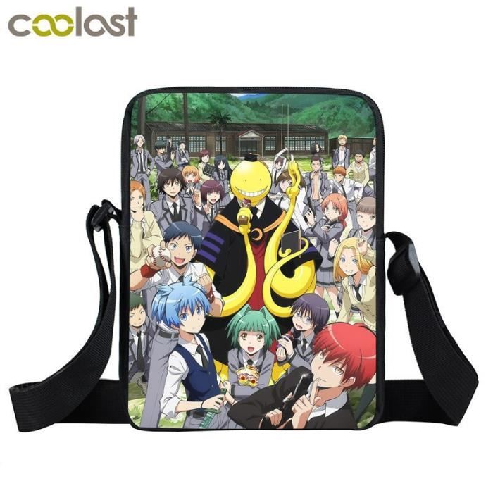 Sac Bandoulière - Ansatsu Kyoushitsu - Type Xkbansha05 - Noir - Enfant