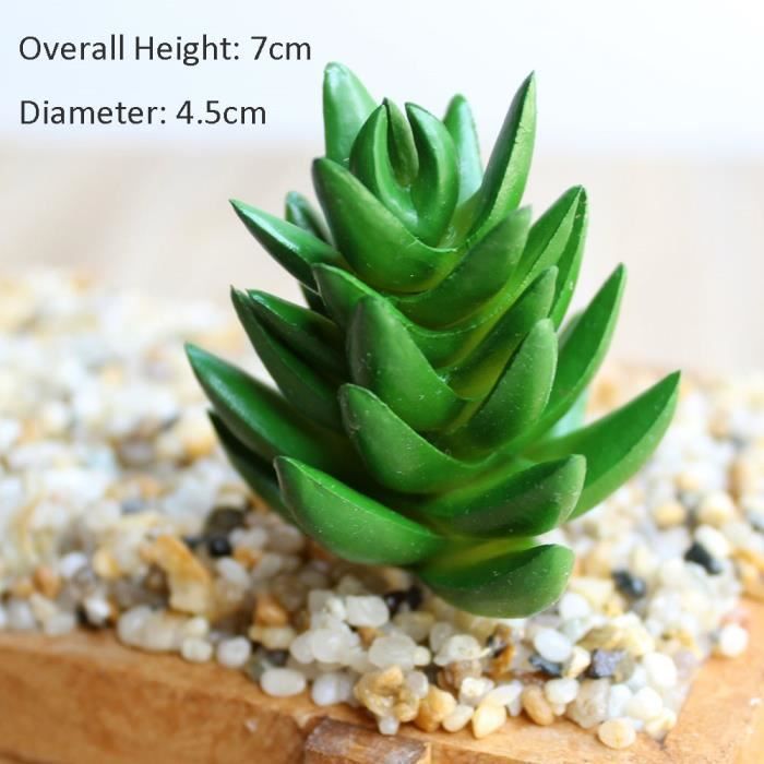 5 Plantes Topiaires Artificielles Succulentes Vertes - Décoration Maison Et Bureau