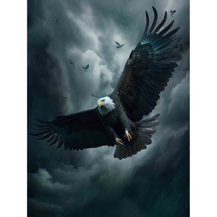 5D Diamond Painting Dinosaurier - 30x40cm DIY Set Mit Rundbohrern