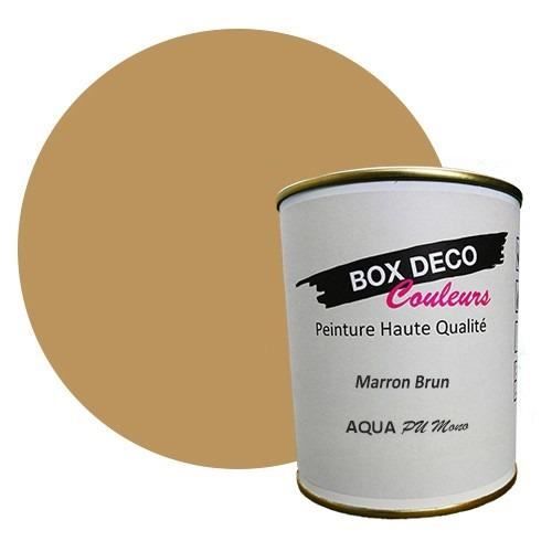 PEINTURE Teinte Marron Brun meuble bois intérieur à base d’acrylique aspect mat Aqua Bois - 750 ml - 9 m²