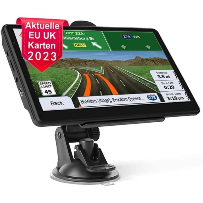 Gps Voiture,7 Pouce Gps Poids Lourds,Auto Navigation Avec Hd Écran Tactile,Multi-Languages