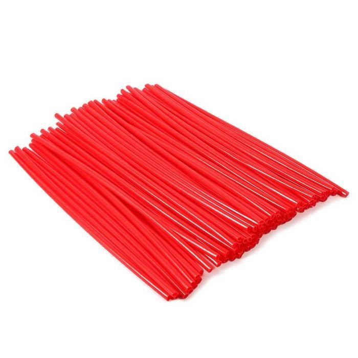 Kit De 72 Manchons De Rayons Pour Moto/Vélo - Couleur Violet, Longueur 240 Cm - Décoration Et Protection Des Rayons