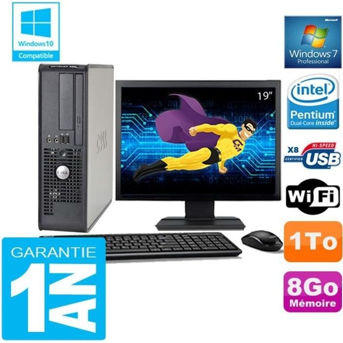 PC Bureau Fujitsu Esprimo P5731 E-STAR5 – SSD 128 Go, Pentium E5700, 4 Go RAM, Windows 7 Pro