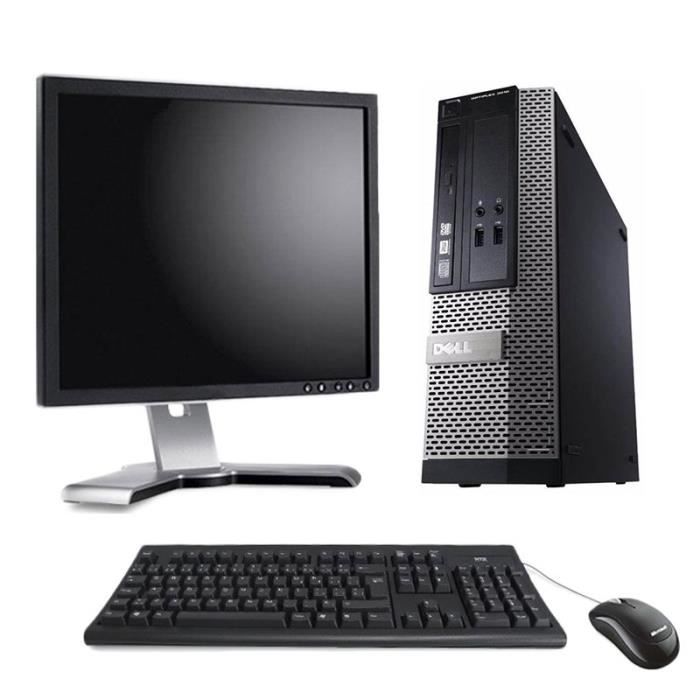 PC de bureau - Dell Optiplex 3010 Format SFF 3.2Ghz - 4 Go - 320 Go + Ecran 17 pouces