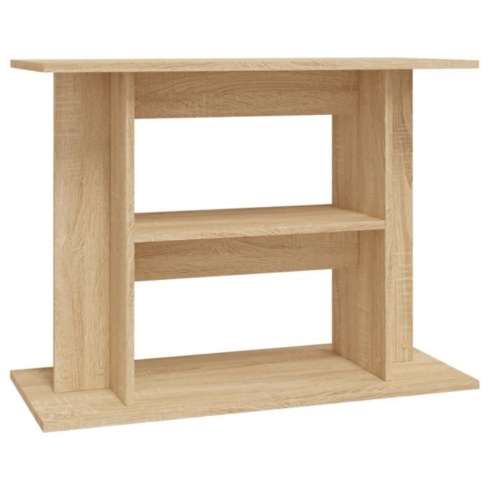 Comparer les prix de DIOCHE Support pour aquarium chêne sonoma 80x35x60cm bois d'ingénierie - YW Tech 7809686918196