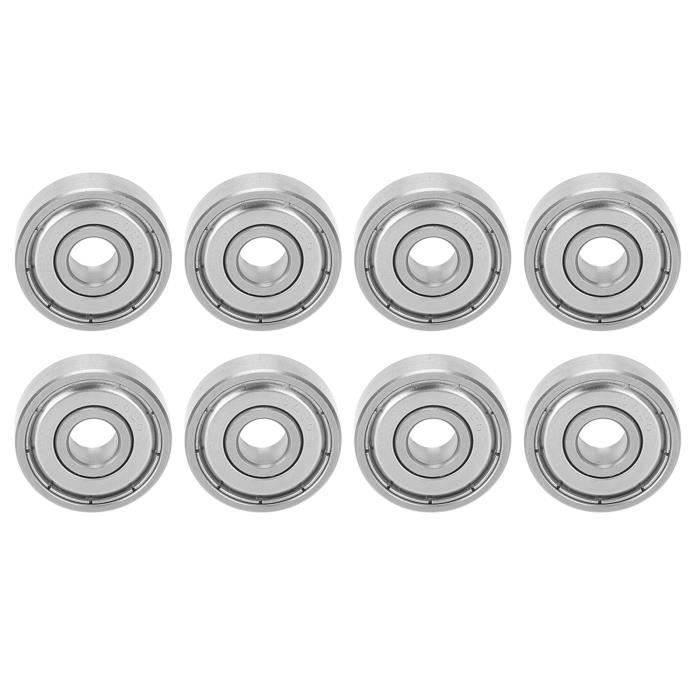 20 Pièces Roulements à Billes 608 ZZ - Miniatures Métal Blindés ABEC-7 Pour Imprimante 3D