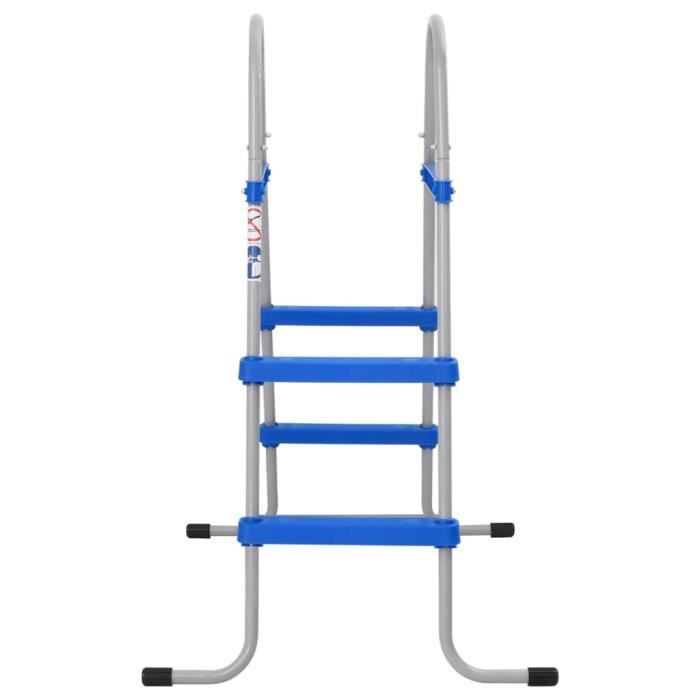Échelle De Piscine Enterrée 4 Marches - Inox, Charge 180 Kg - Profil Normal, Antidérapante - Pour Piscine Creusée - 11