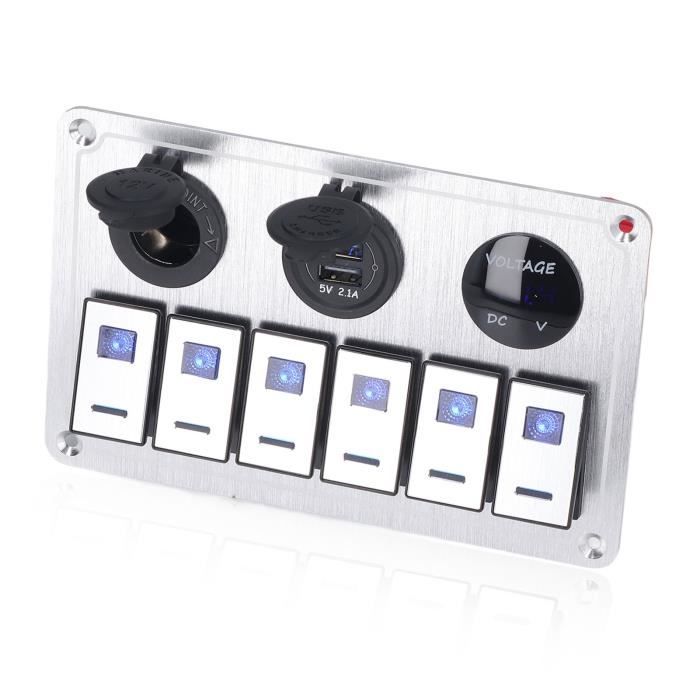 Interrupteur à Bascule Étanche 7 Broches – DC12V/20A, DC24V/10A – Pour Camping-car, Bateau, Véhicule - 1