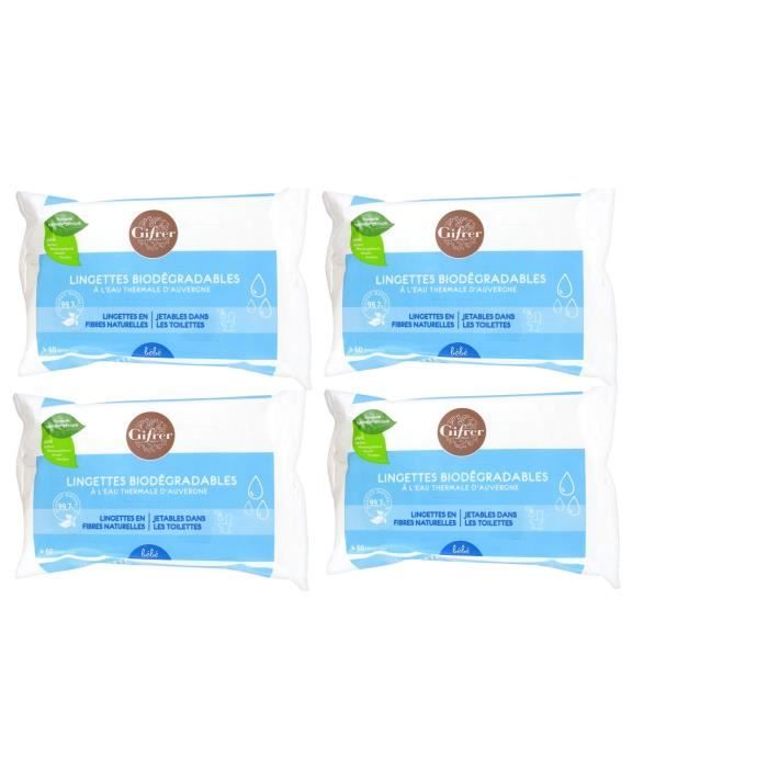 Gifrer Bebe Lingettes Biodegradables A L Eau Thermale D Auvergne Lot De 4x60 Unites Cdiscount Puericulture Eveil Bebe