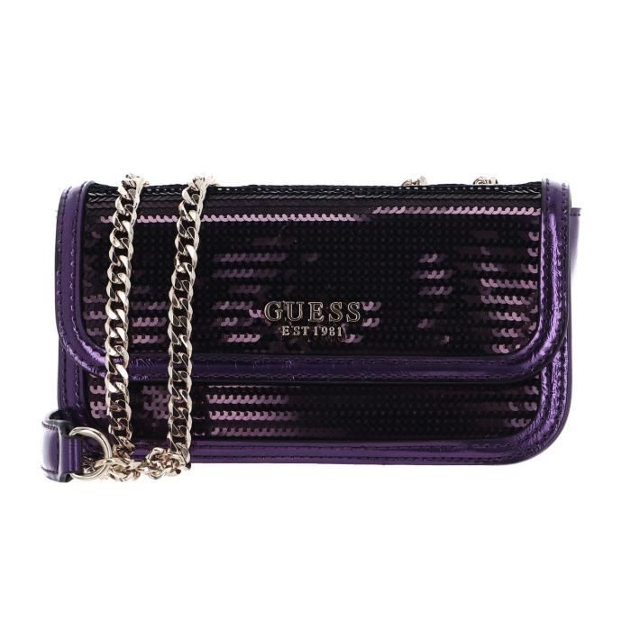 GUESS Kaska Mini Convertible Flap Crossbody Bag Amethyst [251882] -  sac à épaule bandoulière sacoche
