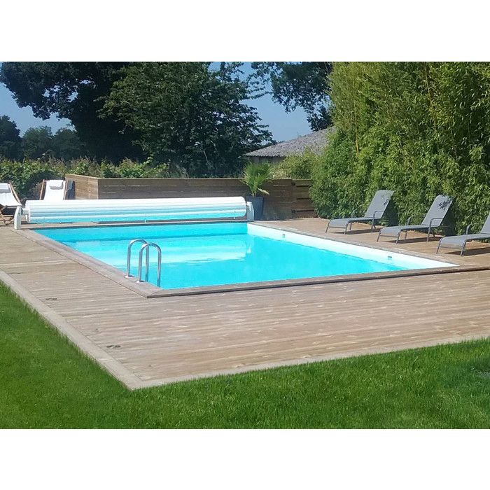 piscine bois en kit rectangle oceano 9 20 x 5 20 x 1 44 m cdiscount jardin