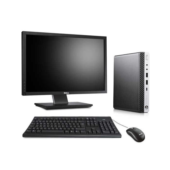 Pack PC avec écran - HP ProDesk 600 G3 DM - Linux - 16Go - 240Go SSD + Écran 22 - Hewlett packard