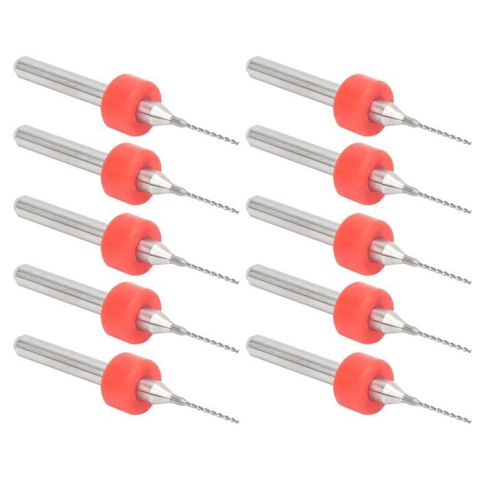 Kit 10 Forets 0,4mm En Carbure De Tungstène - Pour Nettoyage Buses Imprimante 3D, Perçage PCB Et Petits Travaux Précision