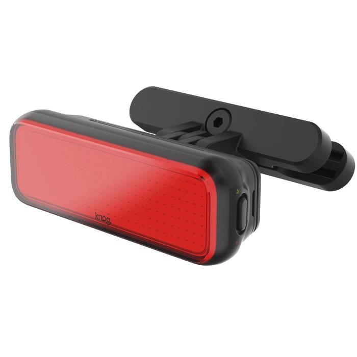 Éclairage vélo arrière Knog Blinder Link - Noir - Fixation selle - Rechargeable USB